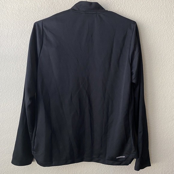 Adidas Womens Warmup Jacket Size Small Black Full Zip Primegreen Volleyball NWT - Picture 2 of 7